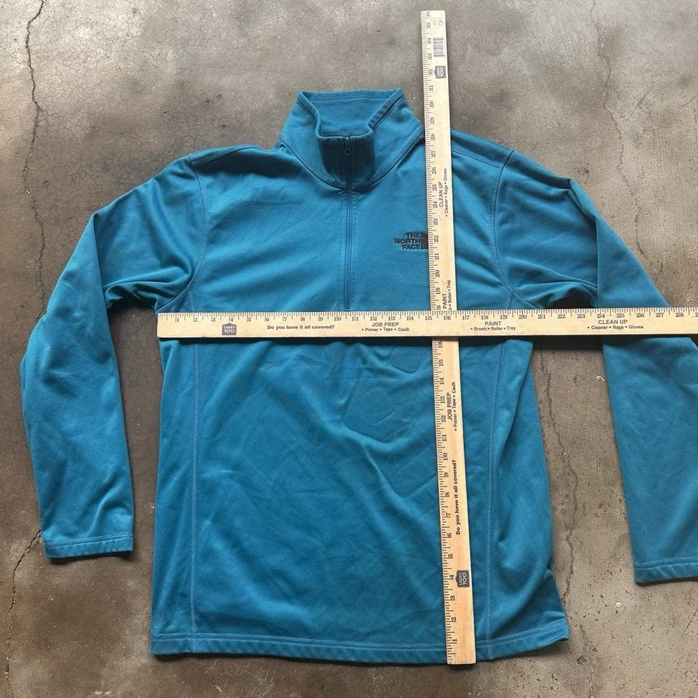 The North Face Pullover Mens Large Blue 1/4 Zip Long Sleeve Outdoor Hiking